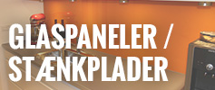Glaspaneler & Stænkplader